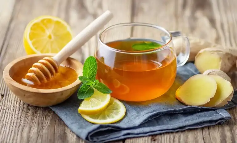 چای عسل لیمو